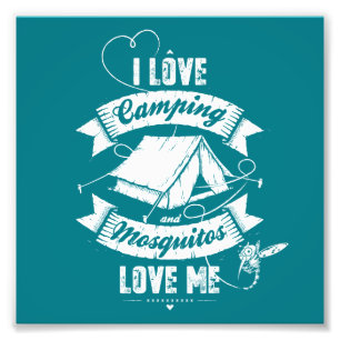 I LIEBE CAMPING FOTODRUCK