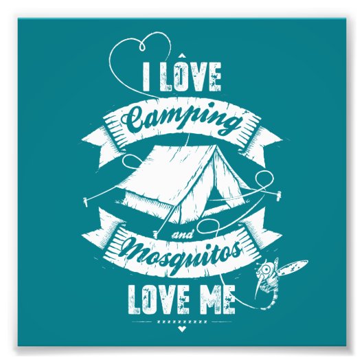 I LIEBE CAMPING FOTODRUCK (Vorne)