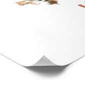 "I Liebe Camping" Fun Eichhörnchen Roastmarshmallo Poster (Ecke)