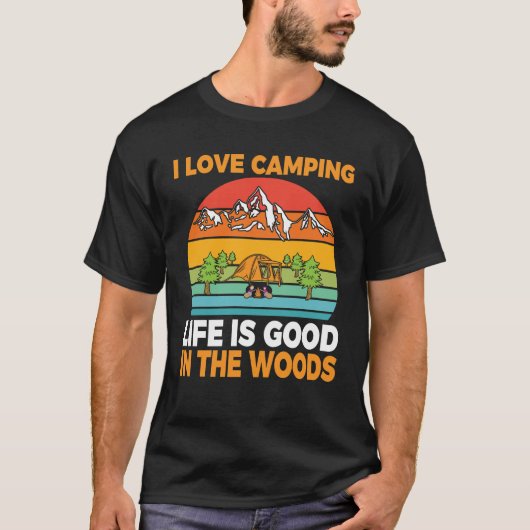 I Liebe Camping Funny Camper Camp Camping T-Shirt (Vorderseite)