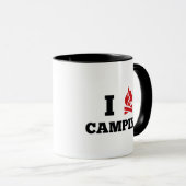 I Liebe Camping Kaffee Tasse (VorderseiteRechts)