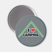 I LIEBE CAMPING MAGNET (Vorderseite/Rückseite)