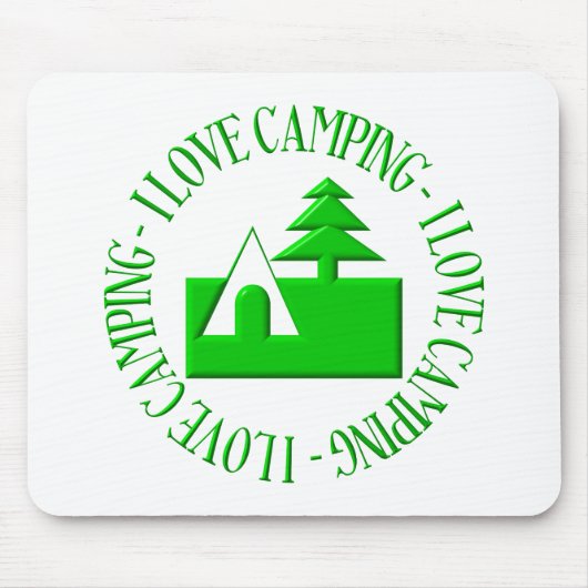 I LIEBE CAMPING MOUSEPAD (Vorne)