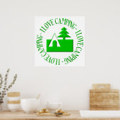 I LIEBE CAMPING POSTER (Küche)