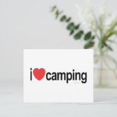 I Liebe Camping Postkarte (Stehend Vorderseite)