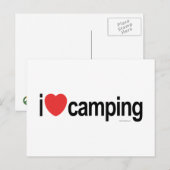 I Liebe Camping Postkarte (Vorne/Hinten)