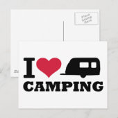 I Liebe Camping Postkarte (Vorne/Hinten)