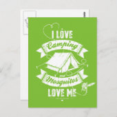 I Liebe Camping Postkarte (Vorne/Hinten)