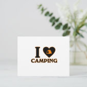 I Liebe Camping Postkarte (Stehend Vorderseite)