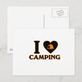 I Liebe Camping Postkarte (Vorne/Hinten)