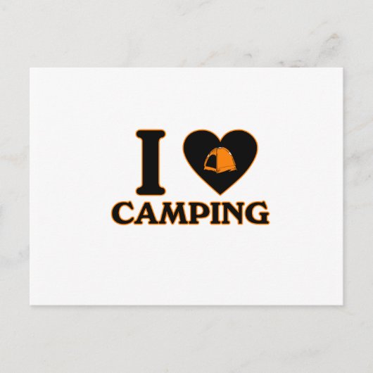 I Liebe Camping Postkarte (Vorderseite)