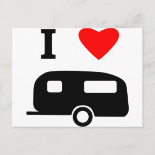 I Liebe Camping Postkarte