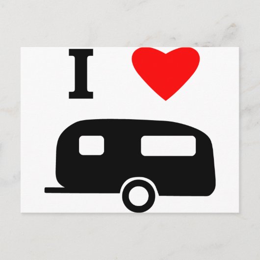 I Liebe Camping Postkarte (Vorderseite)