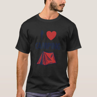 I Liebe Camping RückpackCampingplatz Glamping Ca T-Shirt