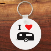 I LIEBE CAMPING SCHLÜSSELANHÄNGER (Vorderseite)