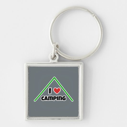 I LIEBE CAMPING SCHLÜSSELANHÄNGER (Vorne)