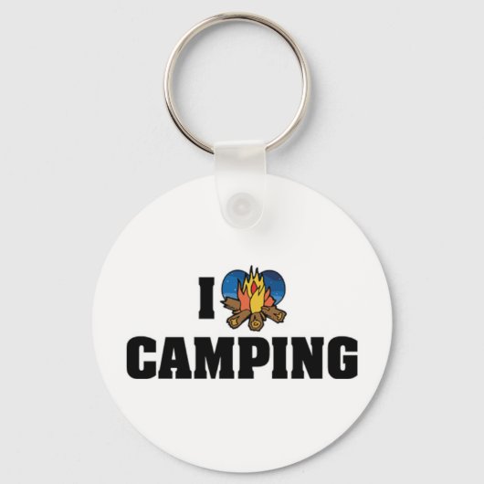 I LIEBE CAMPING SCHLÜSSELANHÄNGER (Vorderseite)