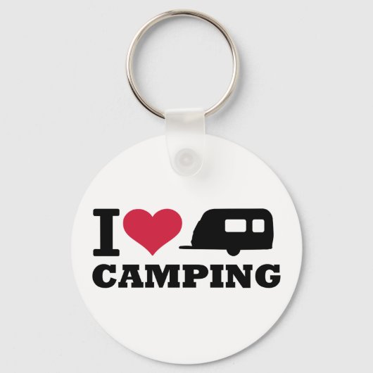 I LIEBE CAMPING SCHLÜSSELANHÄNGER (Vorderseite)