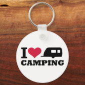 I LIEBE CAMPING SCHLÜSSELANHÄNGER (Vorderseite)