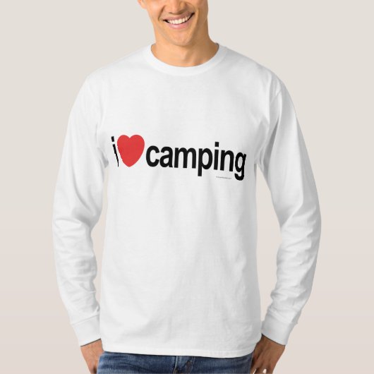 I Liebe Camping T-Shirt (Vorderseite)
