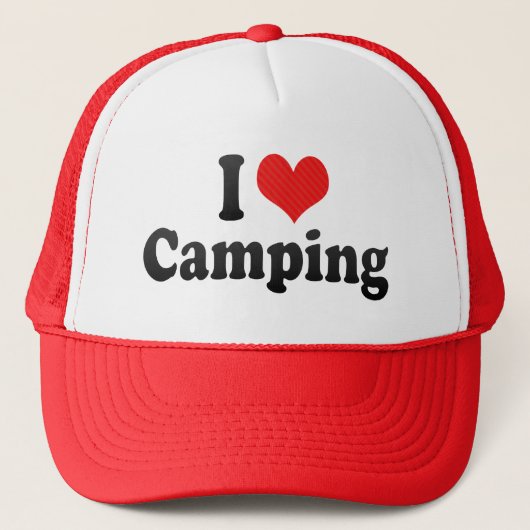 I Liebe-Camping Truckerkappe (Vorderseite)