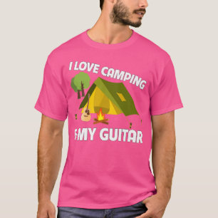 I Liebe Camping und My Guitar Player Music Festiva T-Shirt