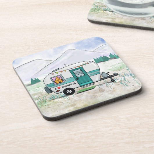 I LIEBE CAMPING UNTERSETZER (Linke Seite)