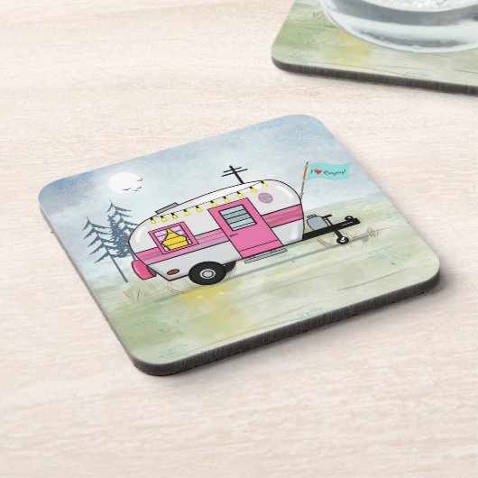 I LIEBE CAMPING UNTERSETZER (Linke Seite)