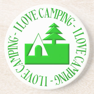 I LIEBE CAMPING UNTERSETZER