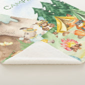 I Liebe Camping Woodland Animal Kids Aquarell Sherpadecke (3/4)