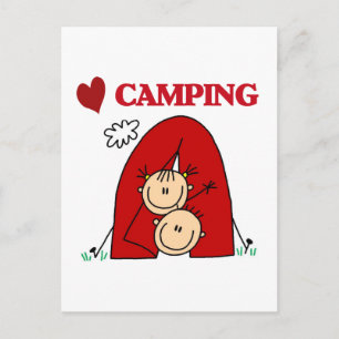 I Liebe-Campings-T-Shirts und Geschenke Postkarte