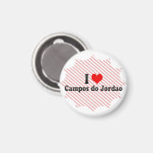 I Liebe Campos do Jordao, Brasilien Magnet (Vorderseite/Rückseite)