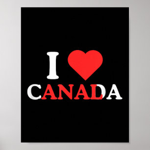 I Liebe Canada Funny Adult Humor Unhinged Raunchy Poster