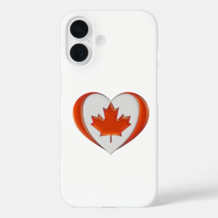 I Liebe Canada Hebeflagge Ahornleaf Nicht zum Verk iPhone 16 Hülle