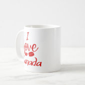I Liebe Canada Hockey Tasse (Vorderseite Links)