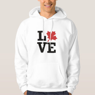 I Liebe Canada Maple Leaf Hoodie