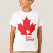I Liebe Canada Maple Leaf T-Shirt (Vorderseite)