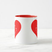 I Liebe Canada Patriotic Heart Mapleaf Tasse (Zentrum)