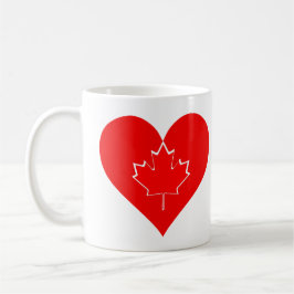 I Liebe Canada Patriotic Heart Mapleaf Tasse