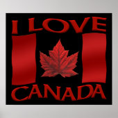I Liebe Canada Poster Canada Souvenir Poster Print (Vorne)