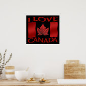 I Liebe Canada Poster Canada Souvenir Poster Print (Küche)