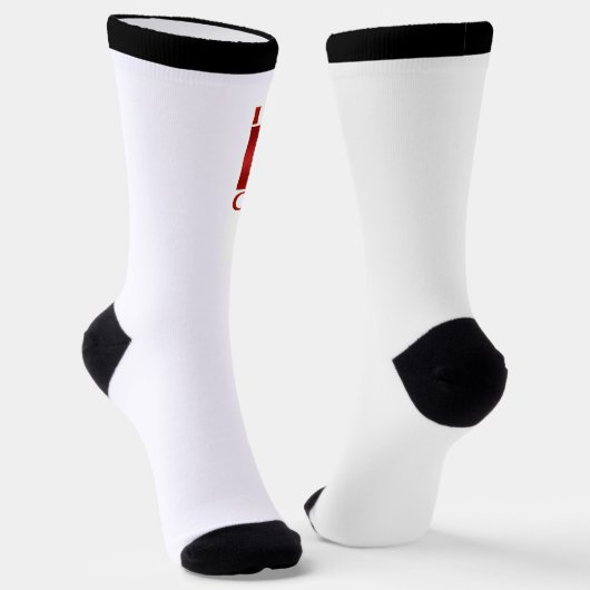 I Liebe Canada Socks Canada Souvenir Socks Custom Socken (Gewinkelt)