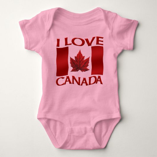 I Liebe Canada Strampler Baby Canada One-Piece Shi (Vorderseite)