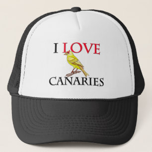 I Liebe Canaries Truckerkappe