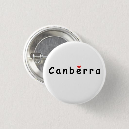 I Liebe Canberra Button (Vorne & Hinten)