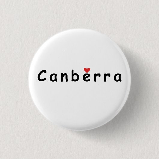 I Liebe Canberra Button (Vorderseite)
