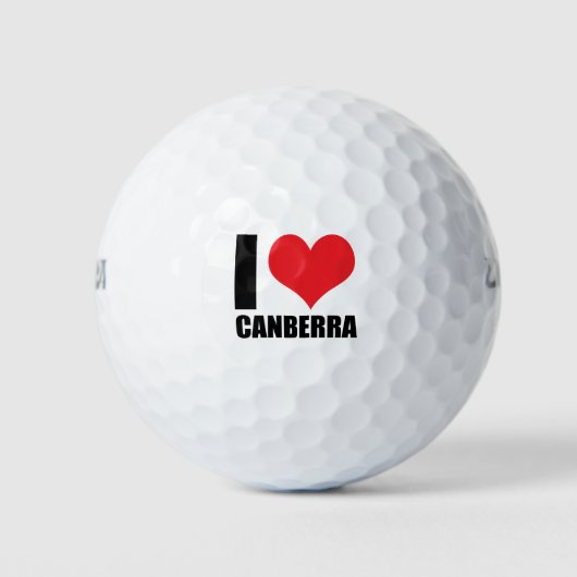 I Liebe Canberra Golfball (Vorderseite)