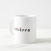 I Liebe Canberra Kaffeetasse (Vorderseite Links)