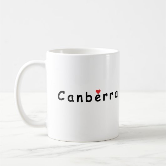 I Liebe Canberra Kaffeetasse (Links)