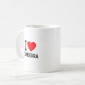 I Liebe Canberra Kaffeetasse (Vorderseite Links)
